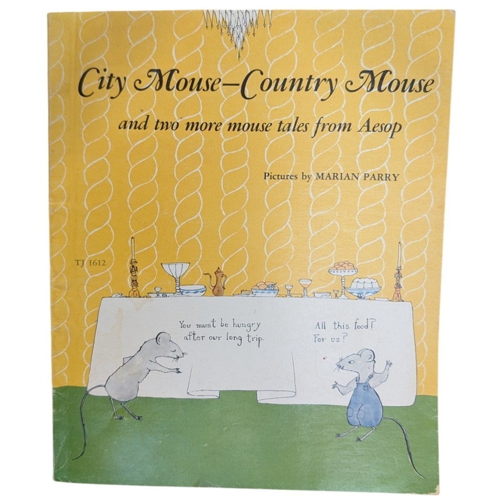 City Mouse-Country Mouse Aesop Fables Marian Parry Vintage Scholastic TJ 1612